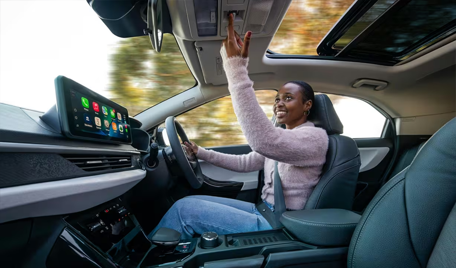 Voice Activated Electric Panoramic Sunroof with Tilt Function